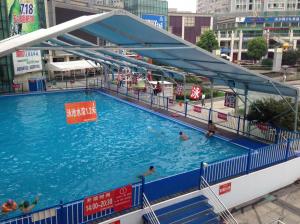 常州鄭陸水尚游泳館 中游直營館 游泳池 遮陽蓬